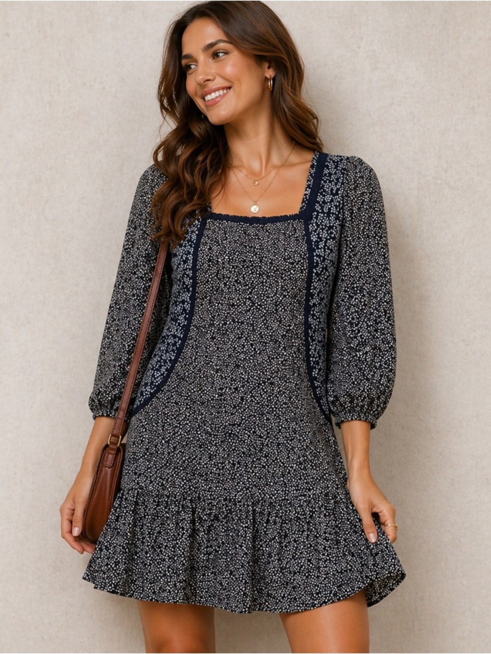 Holding Horses Anthropologie Boho Mini Dress‎ – Size 4